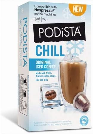 PODiSTA Nespresso Compatible Capsules - Iced Coffee Original, 10-Count