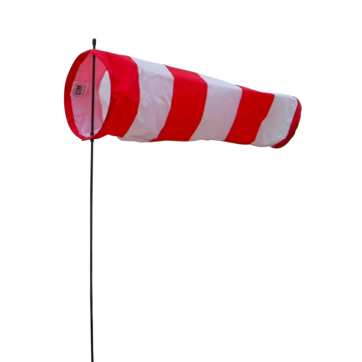 CIM Windsock - AVIA Sock S - UV-resistant and weatherproof - Ø 5 inch, length: 14 inch, stand height: 25.5 inch - incl. glassfiber pole