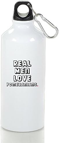 Real Men Love Pomeranians New Bicycle Water Bottle Flask Travel Kettle Cup