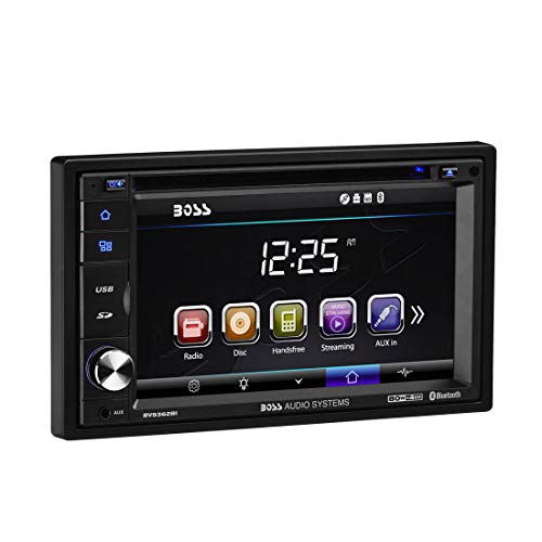 BOSS Audio Systems BV9362BI Car DVD Player - Double Din, Bluetooth Audio and Calling, 6.2 Inch LCD Touchscreen Monitor, MP3 Player, CD, DVD, WMA, USB, SD, Auxiliary Input, AM FM Radio Receiver