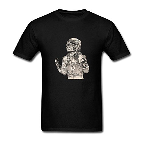 Desbh Mens Lewis Hamilton Short Sleeve T Shirt Black Desertcart