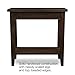 Leick Home Laurent End Table, Solid Wood, Bottom Display Shelf, Narrow, Easy-Assembly, For Living Room/Bedroom, Chocolate Cherry, 24.0 in. L x 12.0 in. W x 24.0 in. H, 10505