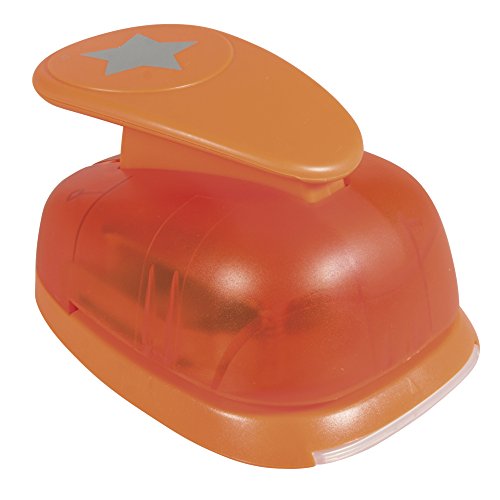 RAYHER Decorative Hole Punch Neon Orange Star, 2.3 x 1.41 x 0.9 cm