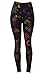 PLUS SIZE Printed Brushed Leggings (Bronze Olive Paisley)