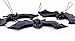 KEFAN Rubber Bats Halloween Hanging Bats Flying Bats Halloween Decoration Realistic Spooky Bats 12 Pack, 2 Sizes