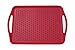 ChopMaster Rectangular Serving Tray with Handle (Large, Red)