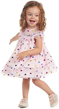 pippa and julie sequin dress Amazon.com: Pippa & Julie Girls' Sleeveless Party Dress, Fit and Flare Silhouette & Round Neckline, Pink/Metallic Print, 2T: Clothing, Shoes & Jewelry