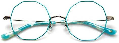 Komehachi - Ten-Sided Light Weight Prescription Clear Lens Eyeglasses Frames