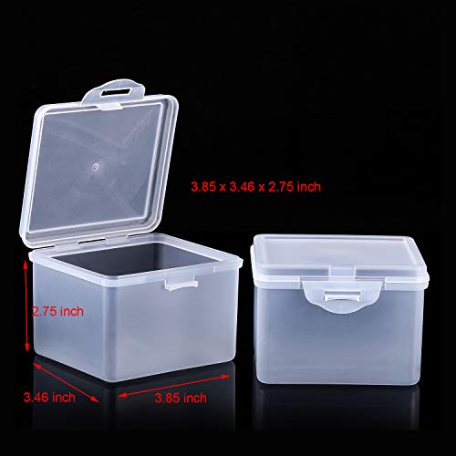 2 SATINIOR+Plastic+Storage+Containers+Hinged