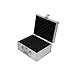 SRA Cases Silver Aluminum Hard Case - 9.9 x 7.9 x 4.9 inches, Pre-Scored Foam