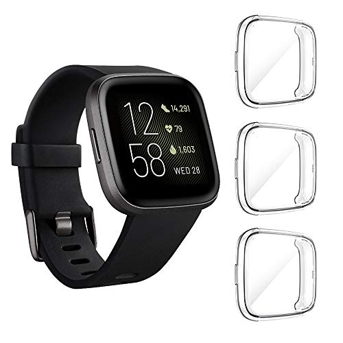 Seltureone (3 Pack Compatible for Fitbit Versa 2 Case, Full Body Cover