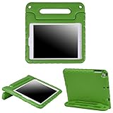 HDE Kids Case for iPad Air 1 and 2 - Shockproof Bumper Kid Friendly Cover w/Adjustable Handle Stand (Green)