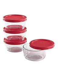 Single Detail Page Misc: Pyrex 8-Piece Glass Food Storage Set with Lids - imported