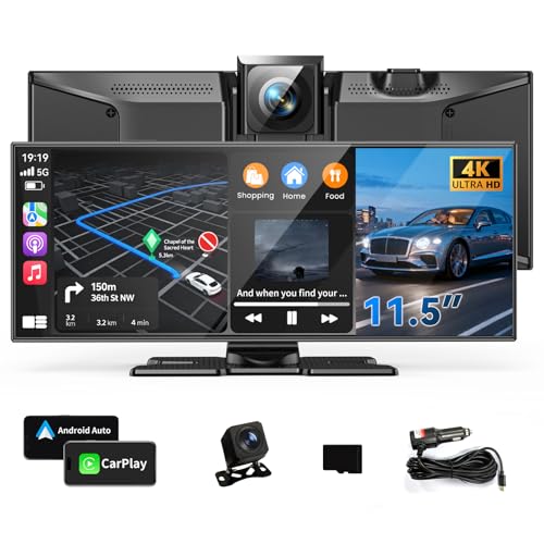 kuayvan 11.5-Inch Portable CarPlay Screen