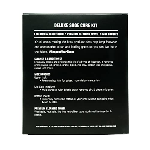 SHOE MGK Deluxe Kit Shoe Care Kit for Cleaning White Shoes, Athletic