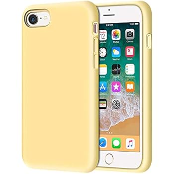 iPhone 8 Case, Anuck Non-Slip Liquid Silicone Gel Rubber Bumper Case with Soft Microfiber Lining Cushion Hard Shell Shockproof Full-Body Protective Case Cover for Apple iPhone 7/8 4.7