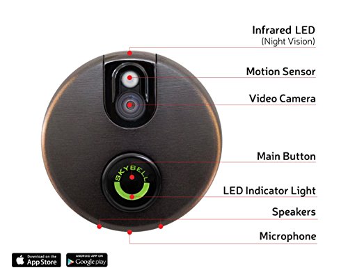 SkyBell Wi-Fi Video Doorbell Version 2.0 Classic (BRONZE