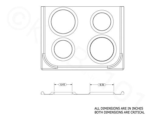 image for Kitchen Basics 101: 119204XZ Style B Chrome 4 Pack Drip Bowls 3 Small 
