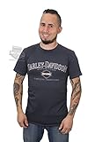 Harley-Davidson Mens Recommended B&S Dark Grey Short Sleeve