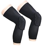 AceList 2 Packs (1 Pair) Protective Compression Wear - Men & Women Basketball Brace Support - Best to Immobilize, Strap & Wrap Knee for Volleyball, Football, Contact Sports - X Large Size - Black