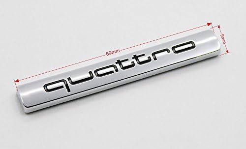 GOOACC®3D Emblem Badge Sticker For Audi A4 A5 A6 A7 A8 Q5 Q7 TT Quattro