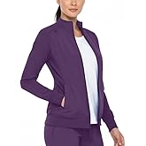 Monarch Uniforms Womens Scrub Jacket Zippered Warm-up Jacket