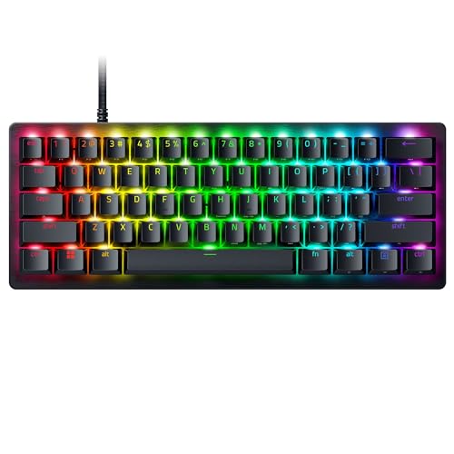 Razer Huntsman V3 Pro Mini - 60% Analog Optical Esports Keyboard ((Analog Optical Switches Gen-2, Quick Onboard Adjustments, Multi-function Digital Dial & Dedicated Control Buttons) US-Layout | Black