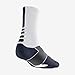 Nike Unisex Hyperelite Basketball Crew White/Midnight Navy/Midnight Navy LG (Men's Shoe 8-12, Women's Shoe 10-13)