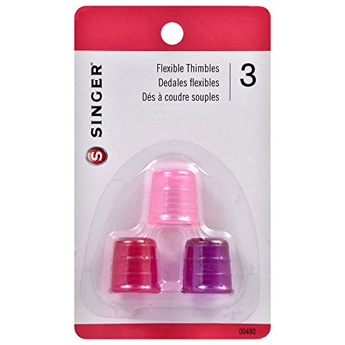 Singer 00480 Sew Cute Flexible Thimble, 3-Pack