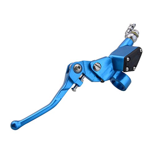 GOOFIT 7/8"22mm Motorcycle Hydraulic Clutch Brake Lever 1200 mm Master Cylinder for 125cc 150cc 180cc 200cc 250cc Vertical Motor Off Road Motorcycle Scooter Pit Pocket Bike Motocross Blue