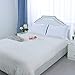 uxcell Pillow Shams Oxford Pillow Cases Egyptian Cotton 300 Thread Count Solid/Plain Pattern Set of 2 Boudoir(12