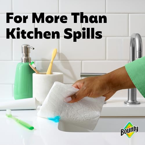 BOUNTY SELECT-A-SIZE PAPER TOWELS, WHITE, 2 TRIPLE ROLLS = 6 REGULAR ROLLS
