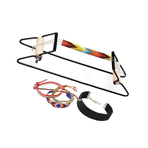 jojofuny Stainless Steel Beading Machine Easy to Use DIY Beading Loom for Jewelry Making Supplies and Seed Beads