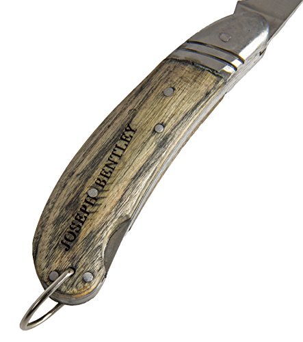 Joseph Bentley Traditional Garden Tools Carbon Steel Pruning Knife – Great For Roses, Shrubs, and More – Solid Oak Handle – Long Lasting Durability - Thumbnail 7
