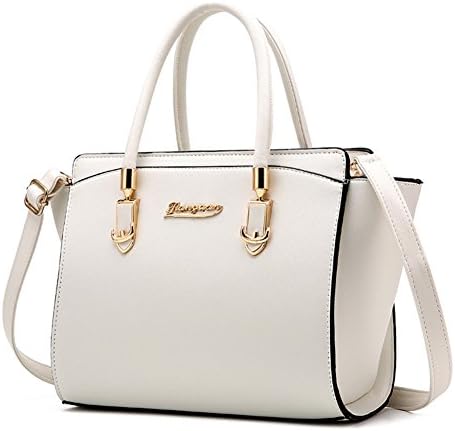 Mikty Women's Latest Retro Fashion Shoulder Bags Leather Handbags Tote Bags Off-white