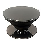 EVERMARKET Pop Out Phone Grip and Stand, Expanding Stand Socket Mobile Holder for iPhone , Smartphone & Tablet with Electroplating Pure Color (Black)