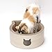Necoichi Cat-Headed Scratcher Bed (Birch, Regular) | Cardboard Cat Scratcher Bowls for Indoor Cats - Cat Scratching Board, Cat Scratch Pad Reversible Usability and Extra Comfort for Lounge