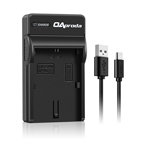 OAproda LP-E6 Replacement Micro USB Battery Charger for Canon LP-E6N Battery, EOS 6D, 7D, 60D, 70D, 5D Mark II, EOS 5D Mark III, 60DA SLR more Digital Cameras, LC-E6 Charger [Small Size-Light Weight]