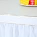 Suppromo 14ft White Tulle Table Skirt Tutu Table Skirt Tablecloth Decorations for Rectangle or Round Tables for Birthday Party Baby Shower Wedding Buffet Banquet Decoration(L14(ft)*H 30in)