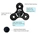 Focus Spinnerz Premium Quality Jet Black ADHD Fidget Toy Made in USA NON-3D Printed