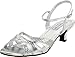 Touch Ups Women's Jane Ankle-Strap Sandal,Silver Glitter,9 M US