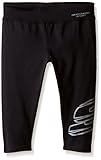 Skechers Big Girls' Sport Active Capri Legging, Black Shimmer, X-Large