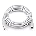 WILDHD Power Extension Cable 16.5ft, 2.1mm x 5.5mm Plug Compatible with 12V DC Adapter Cord for CCTV Security Camera, IP Camera, Standalone DVR(16.5ft White)