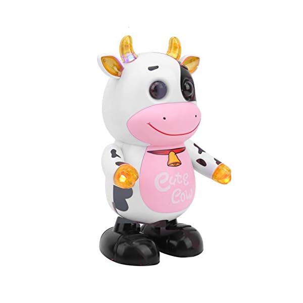 Glowing Electric Walking Cow Toy, Robot Cow Toy, Kids for Kids over 3 Years Old