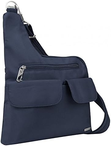 Travelon Anti-Theft Cross-Body Bag with BONUS Inflatable Travel Pillow (Midnight)