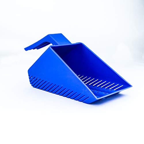 Aqua KT Aquarium Gravel Sand Shovel Scoop Cleaner Blue for Fish Tank Cleaning Tool