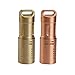 MecArmy X3S Handheld Mini EDC Flashlight with Micro USB Charging, Portable Rechargeable Everyday Carry Keychain Torch|130 lumens Outdoor Waterproof Lamp (Copper) (X3S-Brass, X3S-BS)