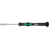 Wera 05118124001 Kraftform Micro 2069 Nutspinner Electronics Precision Screwdriver, 5mm Head, 60mm Blade Length