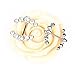 BODYA Nipple Ring Bars Double CZ Crystal Curved Arrow Body Piercing Jewelry Nipplerigns Pair 14G Silver Plated