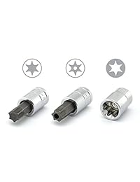 Vector Herramientas Torx Bit y externa Torx Juego de llaves de vaso, Tamper Proof, T8, T60   35 Piece